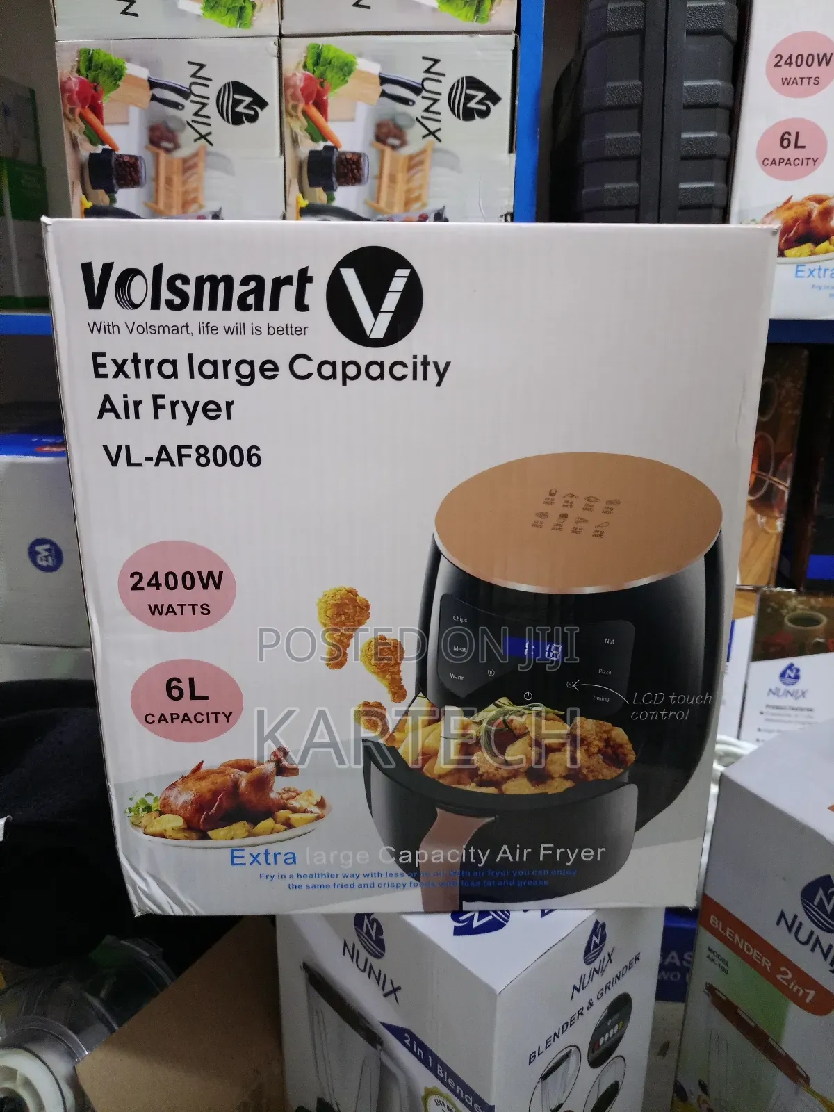 Volsmart 6ltr 2400w Vl-Af8006 Extra Large Air Fryer