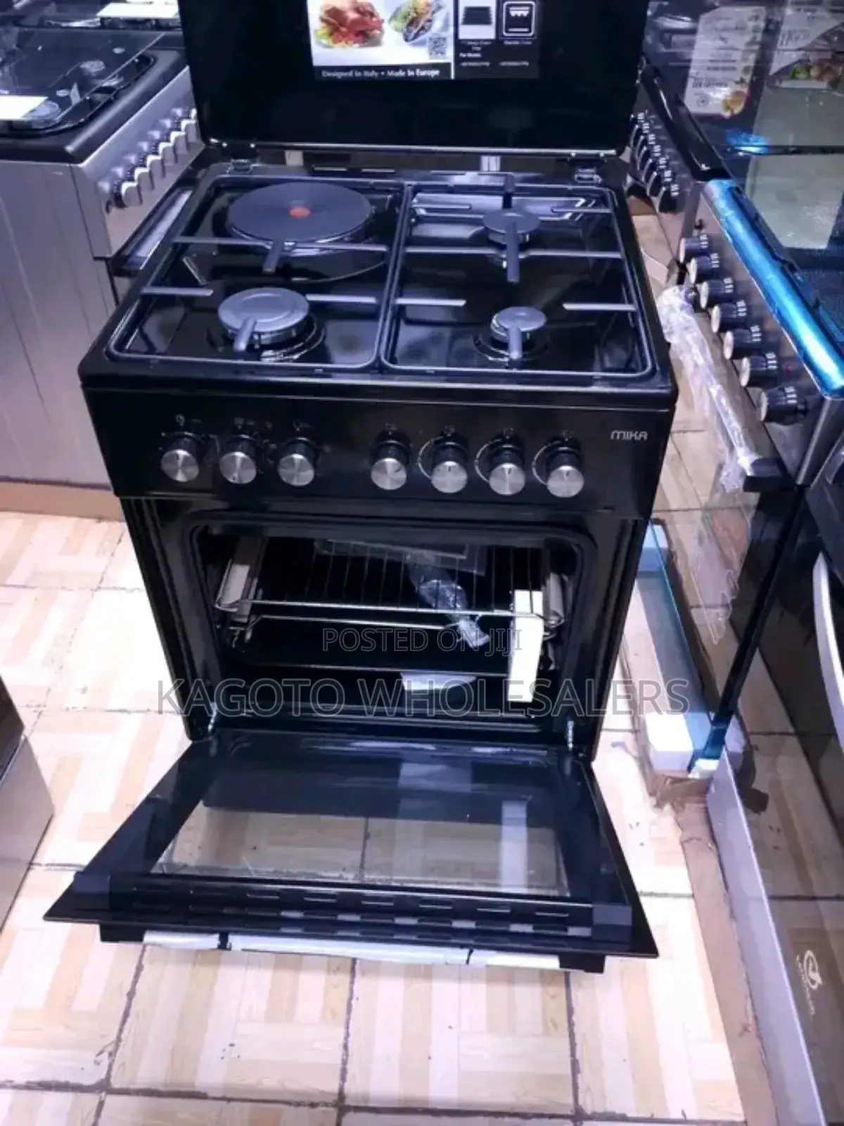 Electric Oven Mika 3+1 Standing Cooker