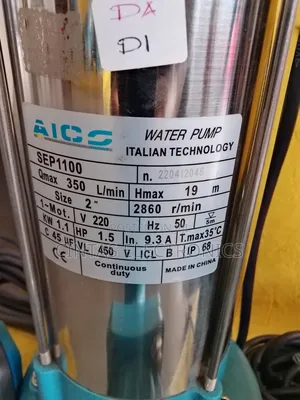 1.5hp Shallow Well Submersible Water Pump 3phase