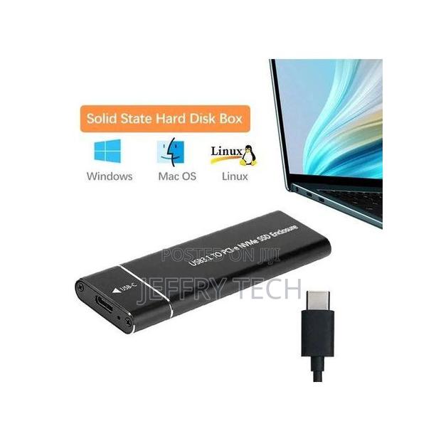 M.2 Nvme SSD Enclosure to Usb 3.1 Type-C 10gbps Speed - thumbnail 2