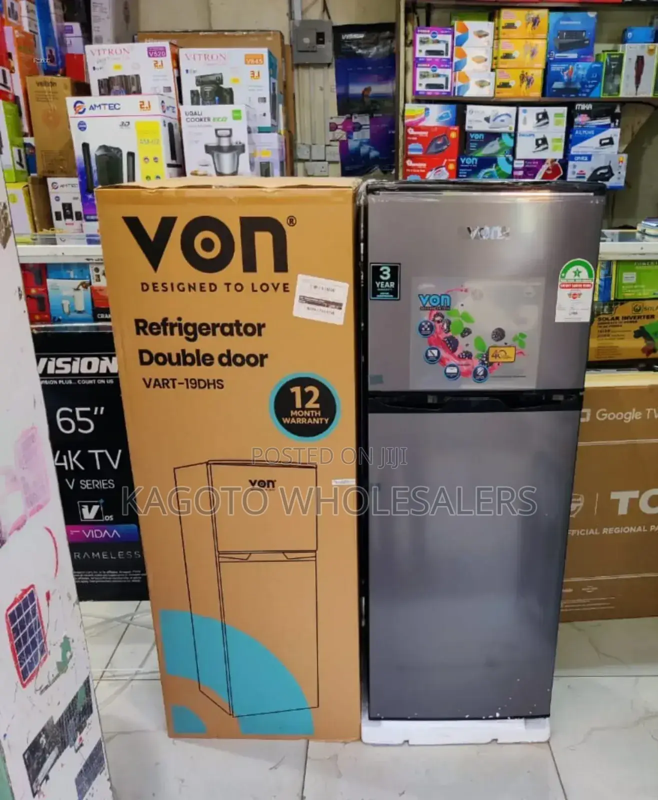 *Von Fridge 136l