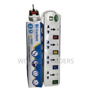 Marken 4 Way Extension With 2 Usb Ports
3m Cable 
Universal