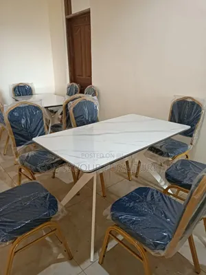 Modernised Dining Table/Hotel Table Set Plus 6 Chairs Jk9