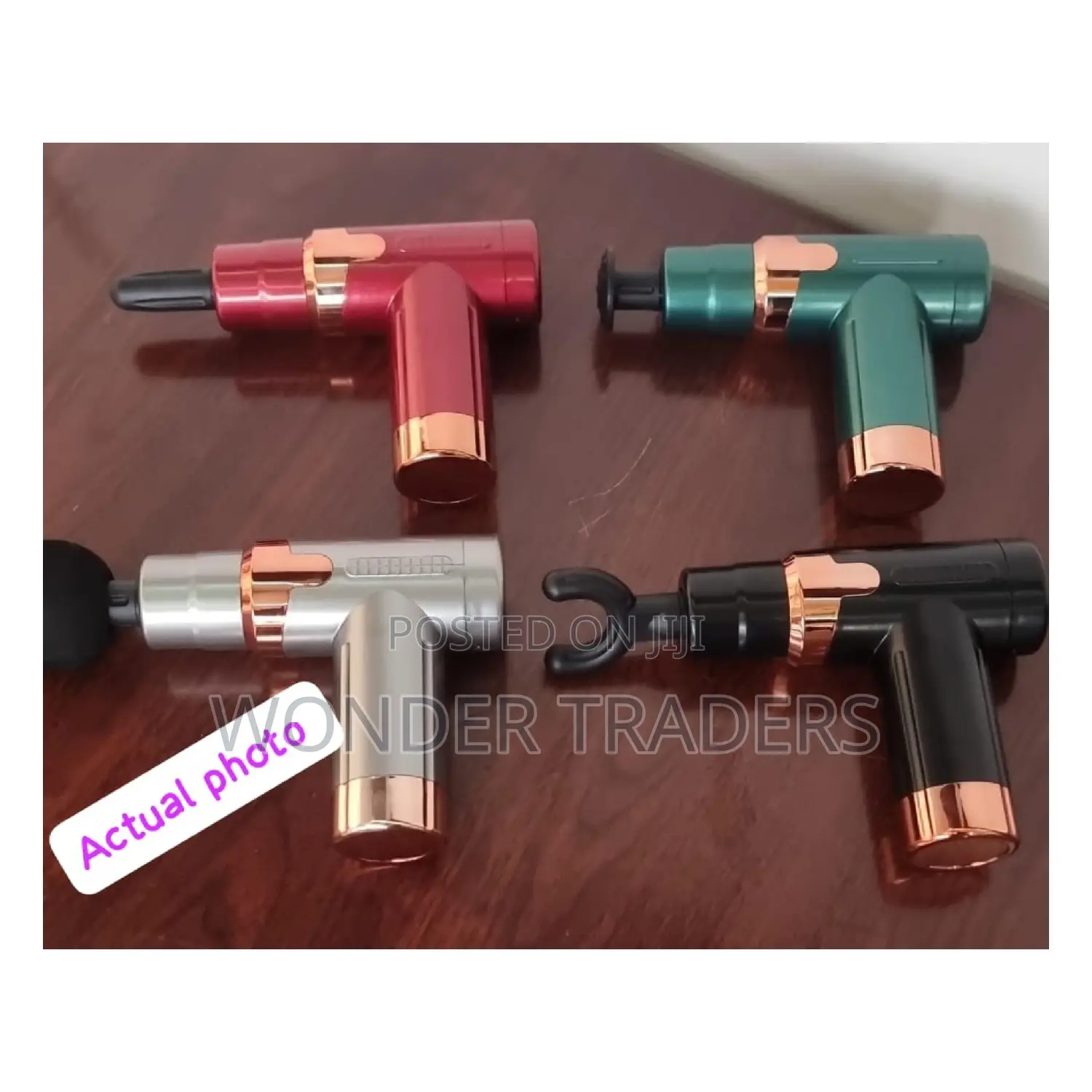 *4 Heads Physiotherapy Rechargeable Massage Gun - 6 Speed*