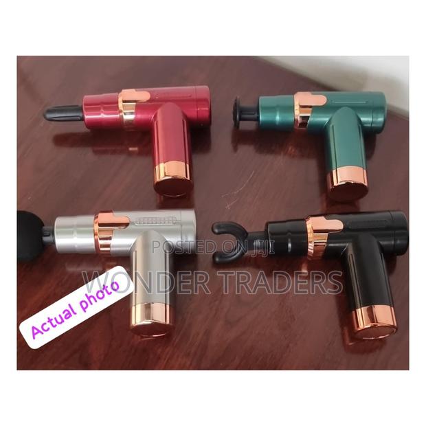 *4 Heads Physiotherapy Rechargeable Massage Gun - 6 Speed*