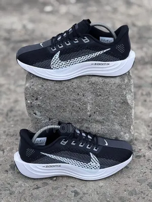 Black-white Nike Zoom X ( Pegasus Plus) Runners*
