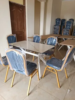 Generic Dining Table/Hotel Table Plus Unique 6 Chairs Ujf5