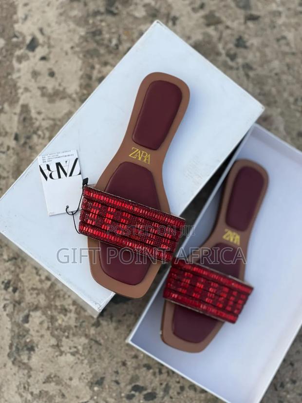 *Red High Quality (Zara) Slip-on Sandals* Normal Fitting - main view