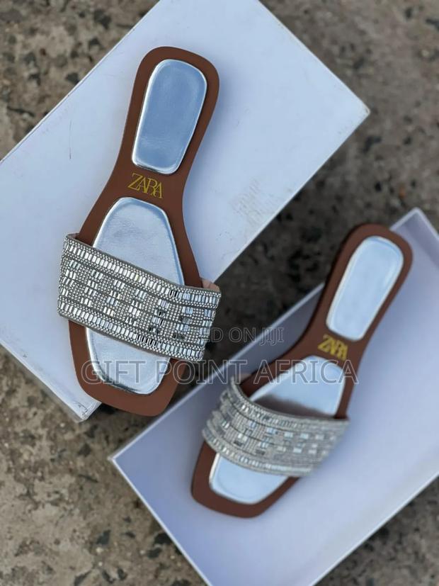 *Red High Quality (Zara) Slip-on Sandals* Normal Fitting - thumbnail 2