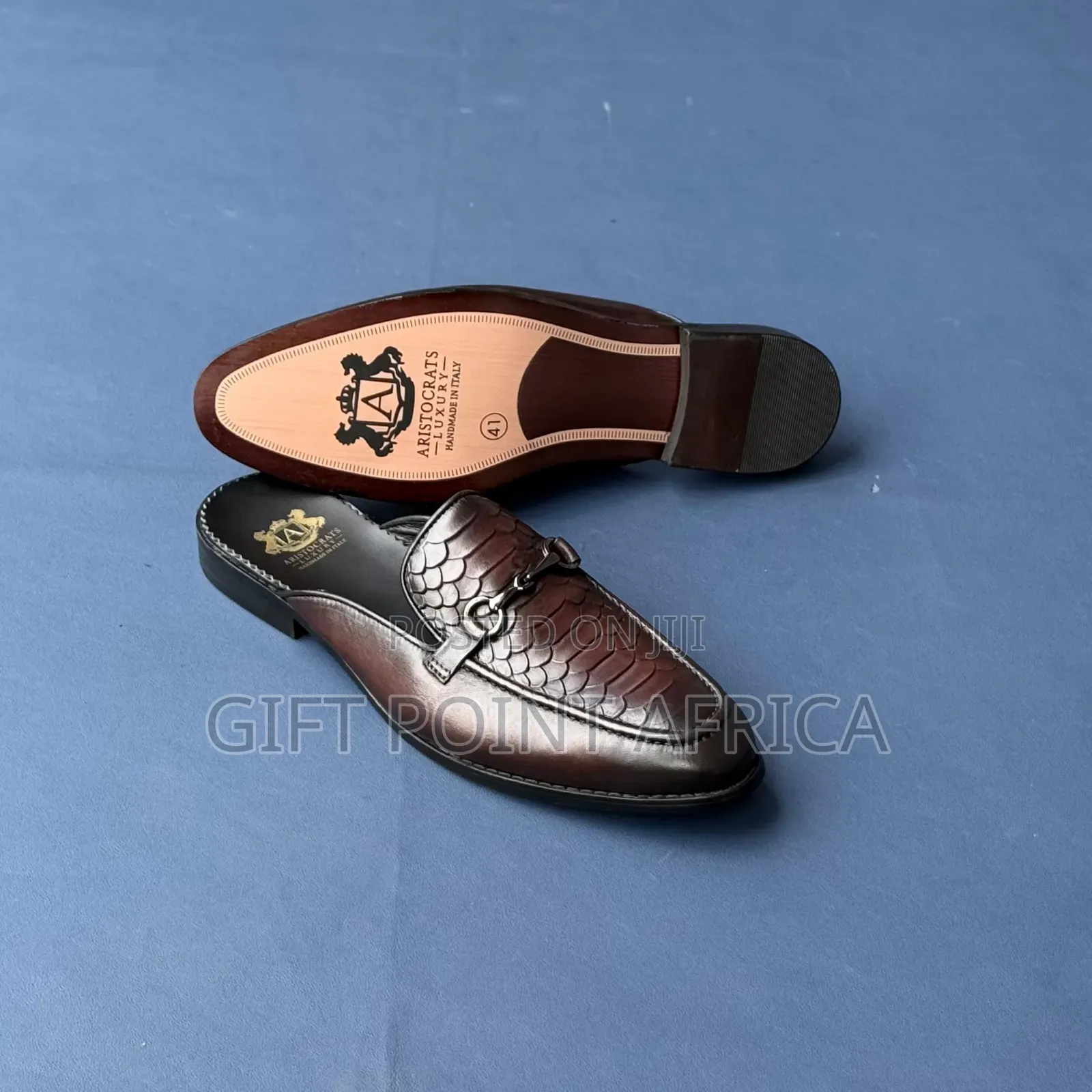Aristocrats Leather Mules For Men