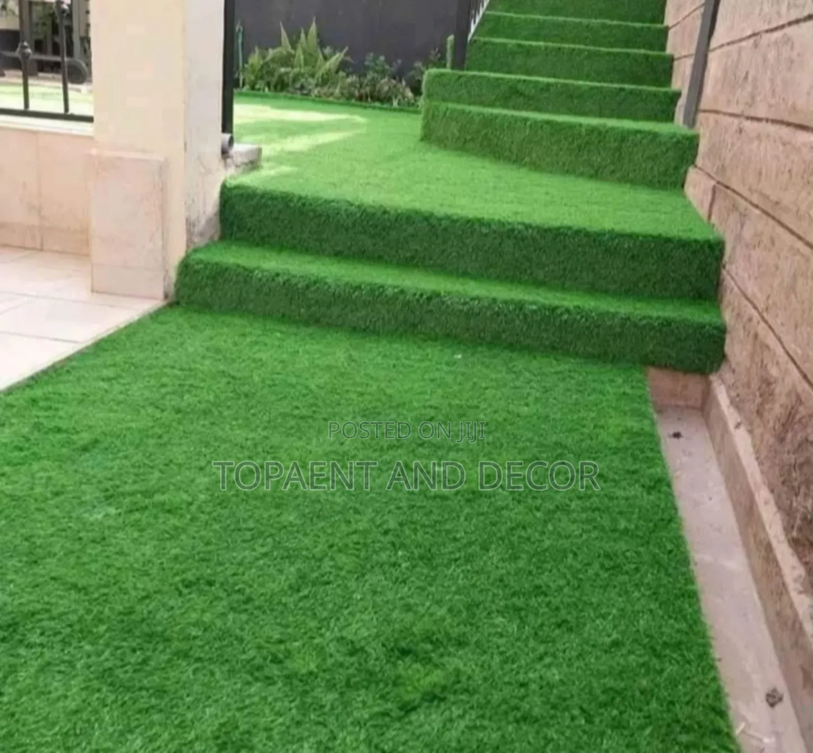 Home Backyard Decor With Artificial Grass Carpet