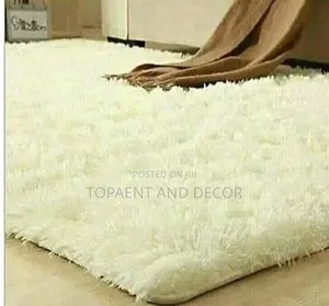 Milky White Fluffy Carpet