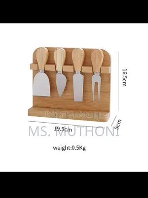 Butter Tray Set With Built-in Knives