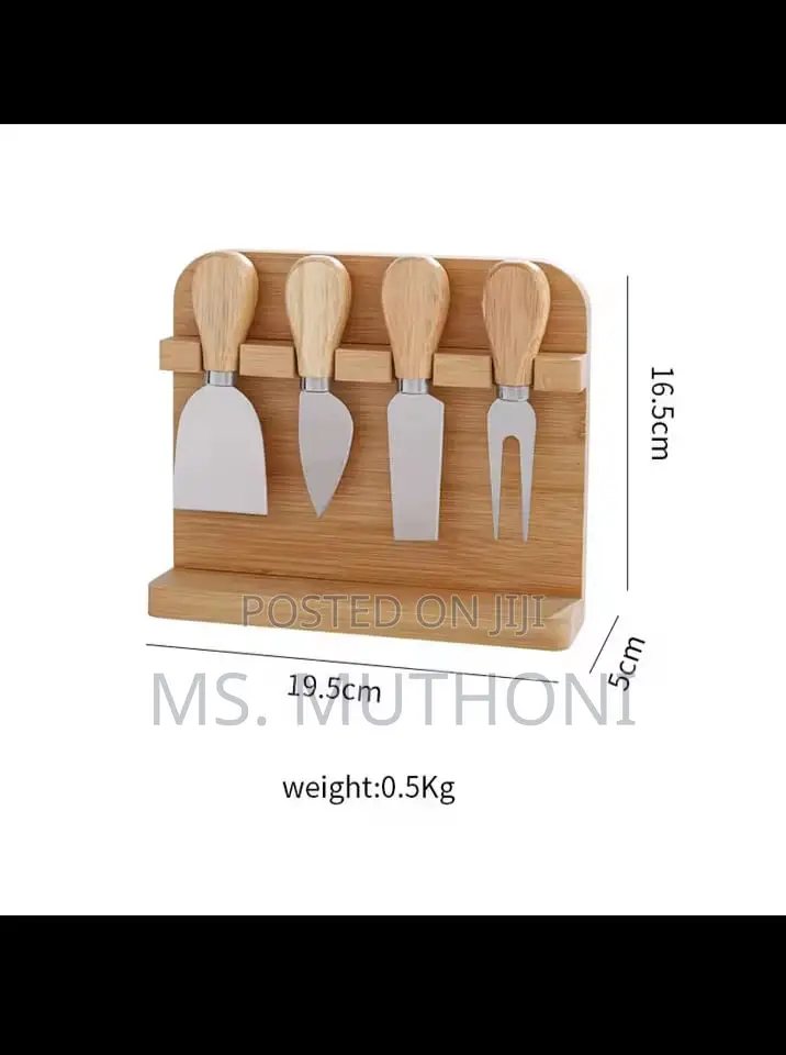Butter Tray Set With Built-in Knives