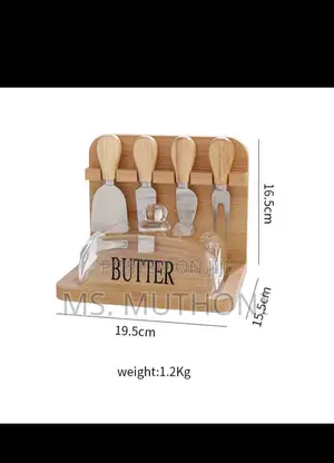 Butter Tray Set With Built-in Knives