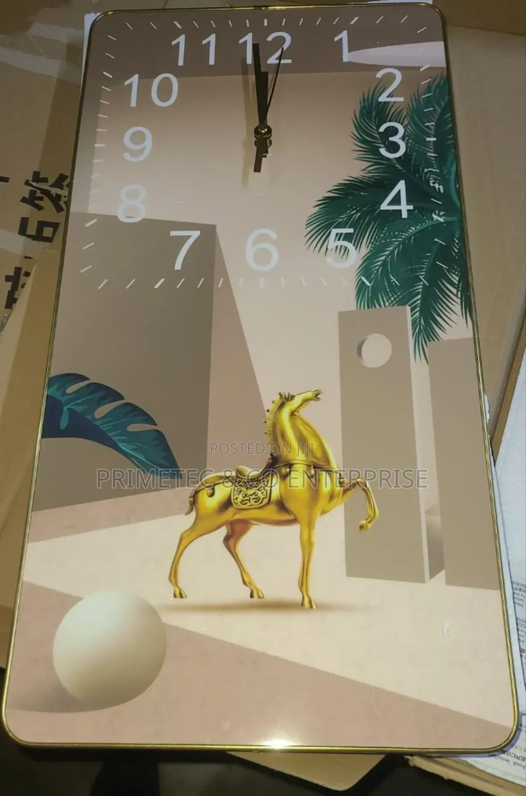  Rectangular Crystal Porcelain Clock