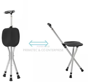 2 in 1 Elderly Walking Stick Cum Stool