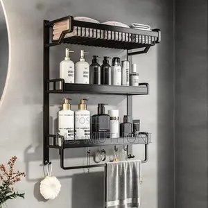 Metallic 3 Layer Bathroom Rack/Organizer*