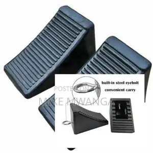 Wheel Chocks 2 Pack Heavy Duty Rubber