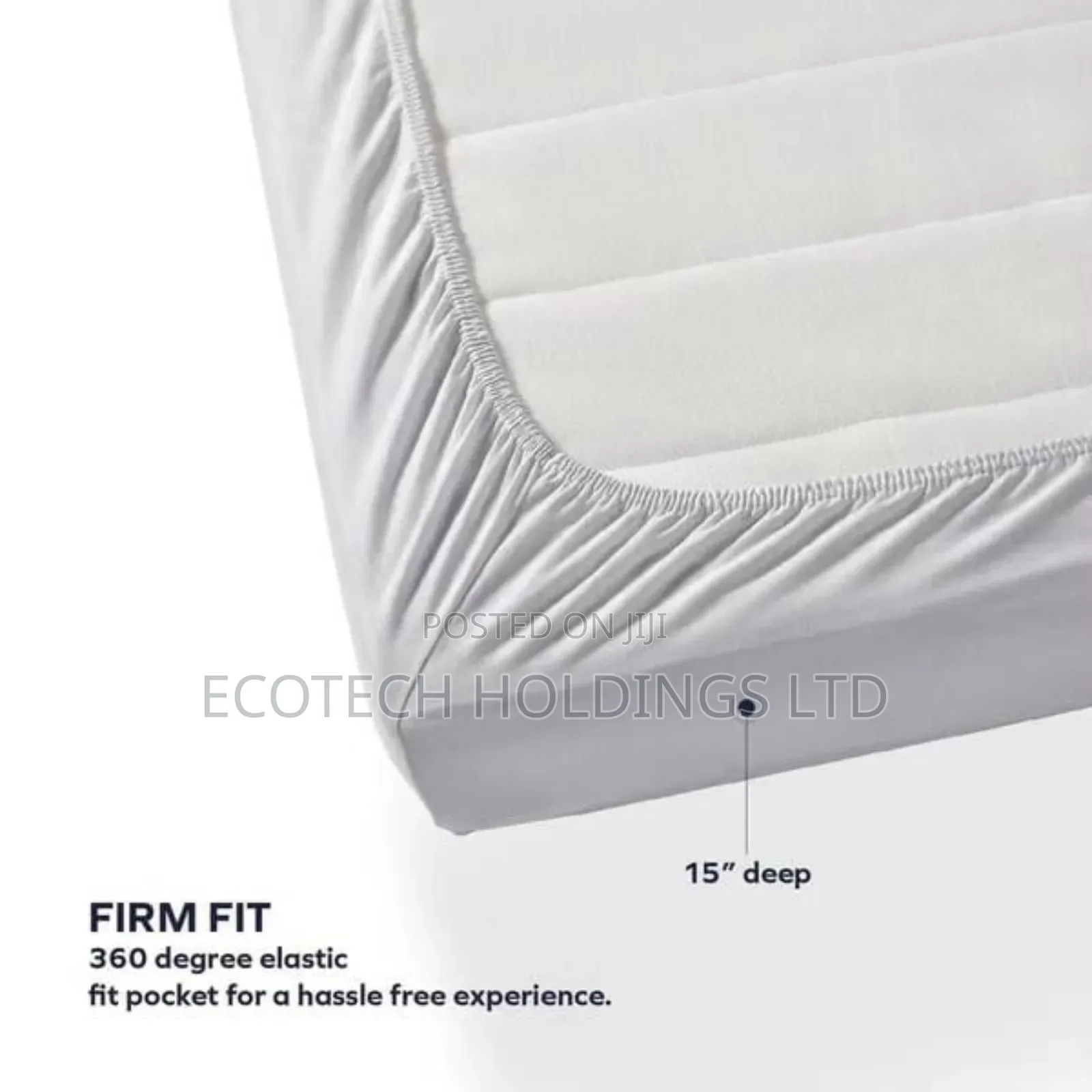 Fitted White Cotton Bedsheets.