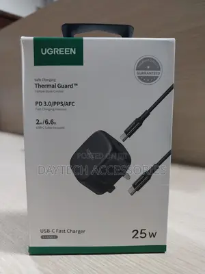 Ugreen 25w Usb C Fast Charger Super Fast With 2 M Cable -