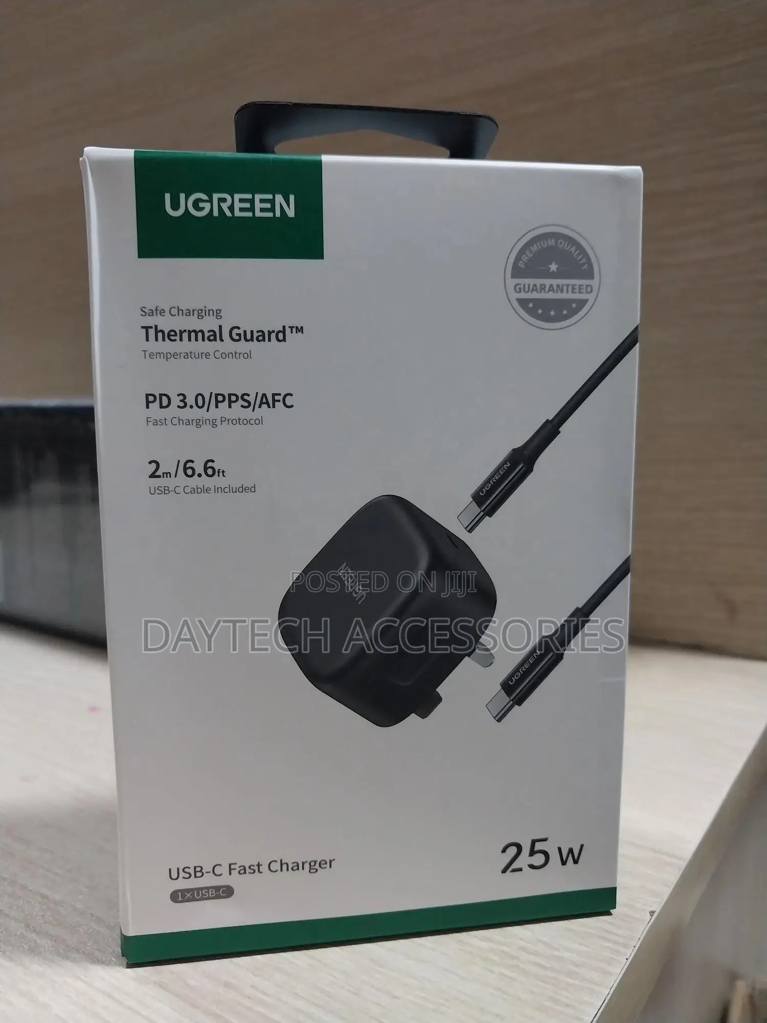 Ugreen 25w Usb C Fast Charger Super Fast With 2 M Cable -