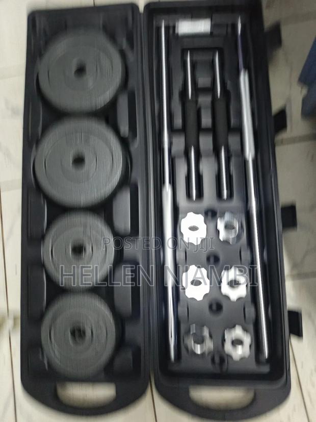 50kgs Cast Iron Dumbell Set - thumbnail 3