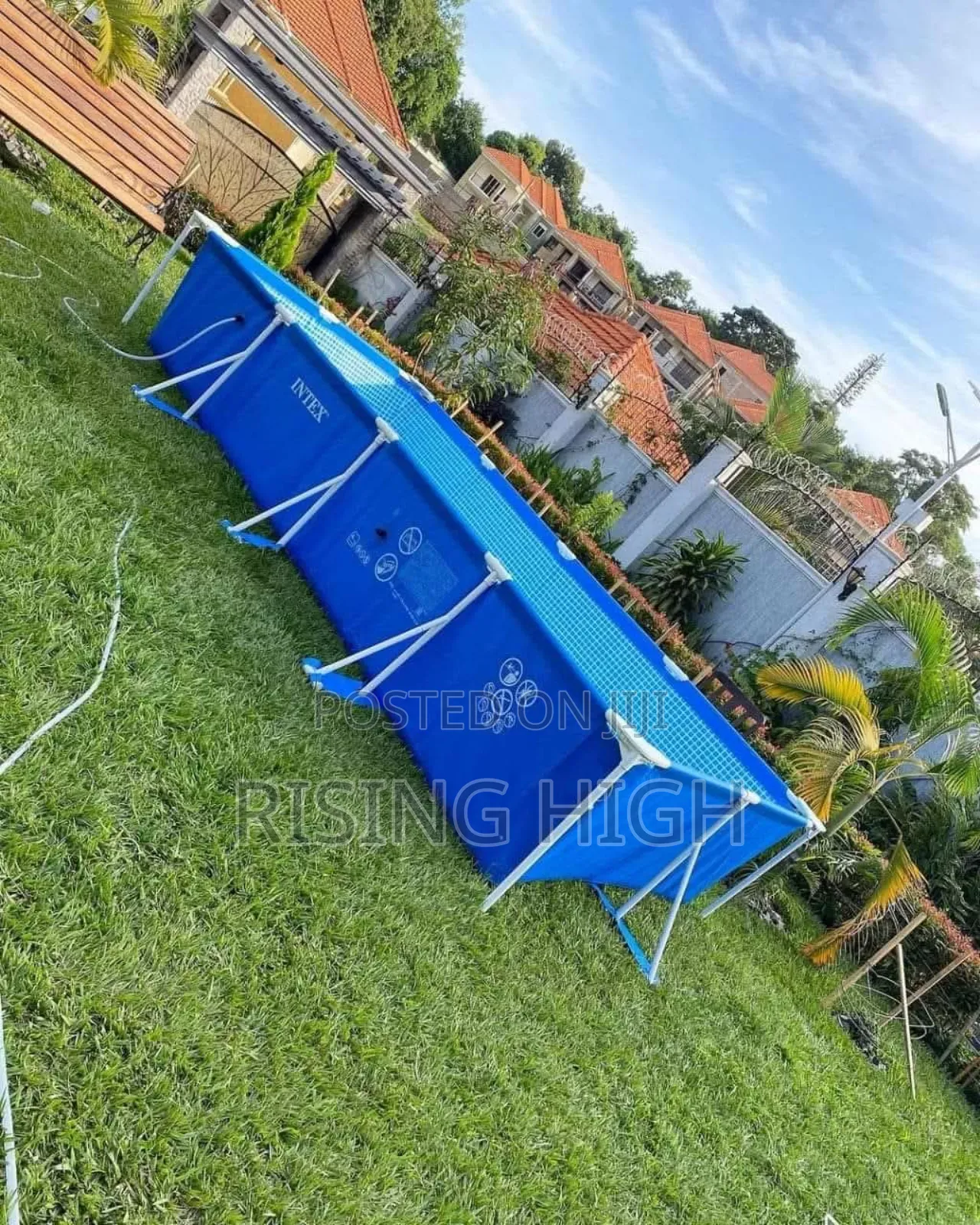 Rectangular Metallic Frame Swimming Pool
