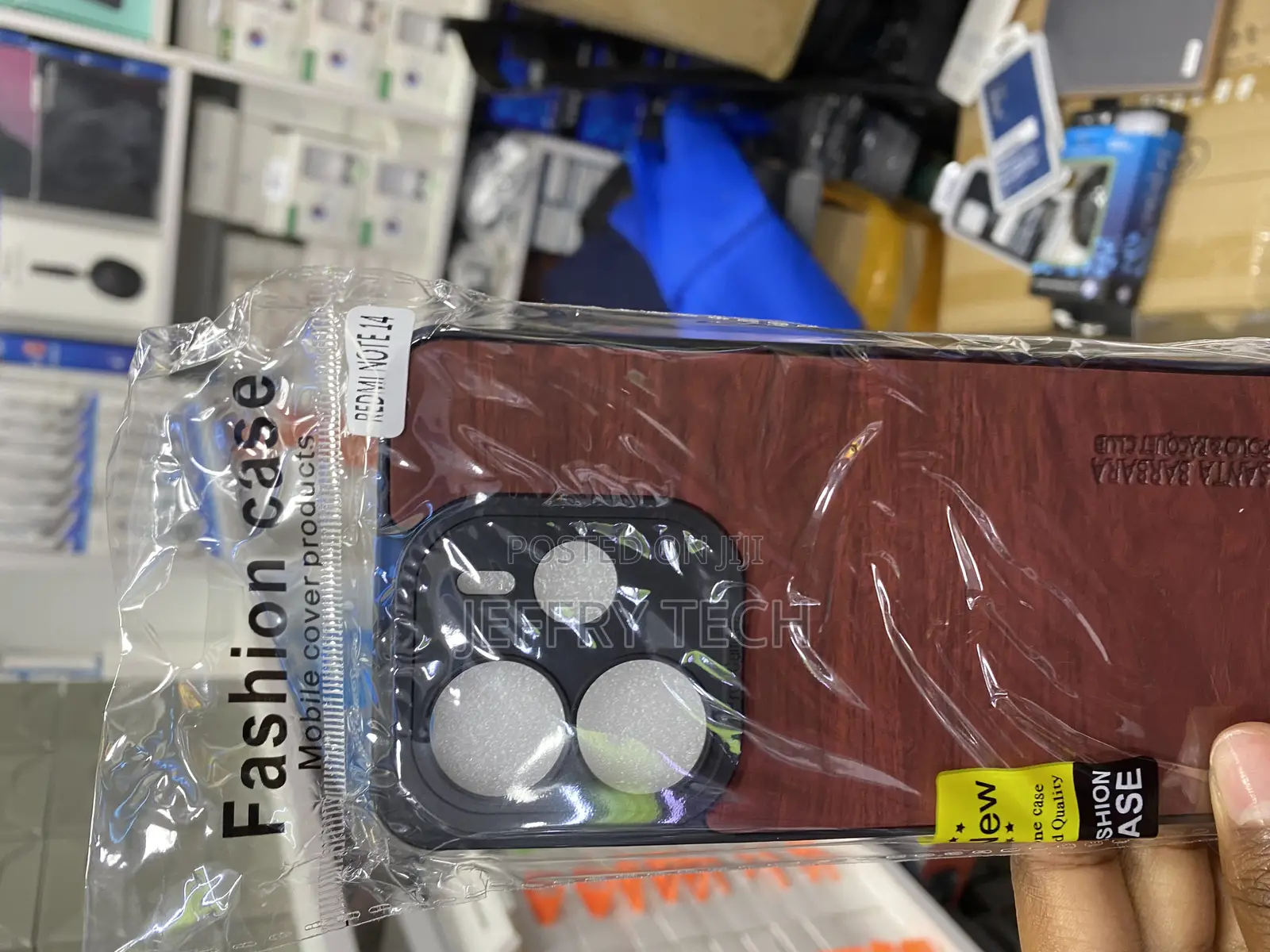 Star Redmi Note 14 Leather Case With Silicone Bumper