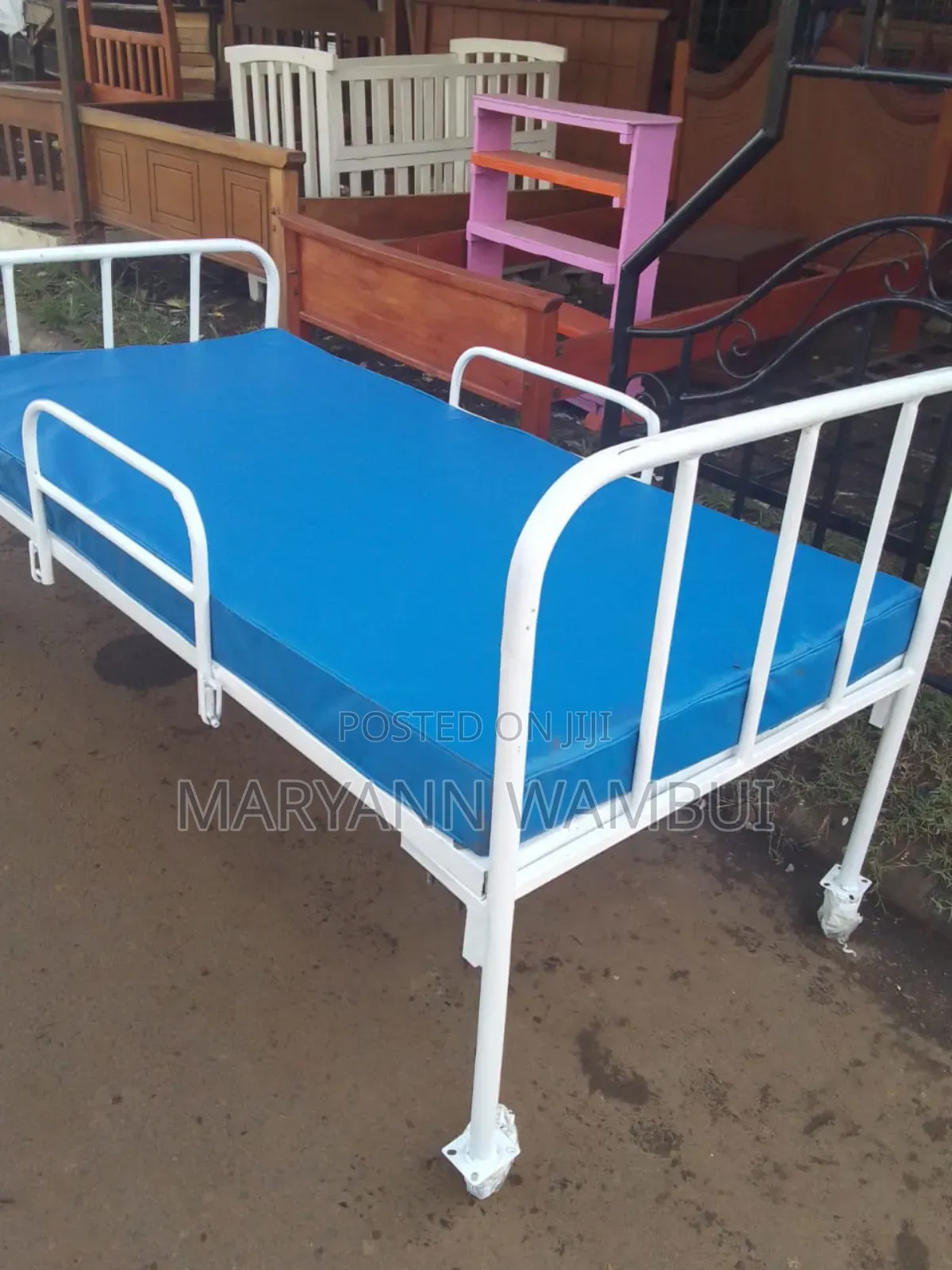 Hospital Bed With Rails
