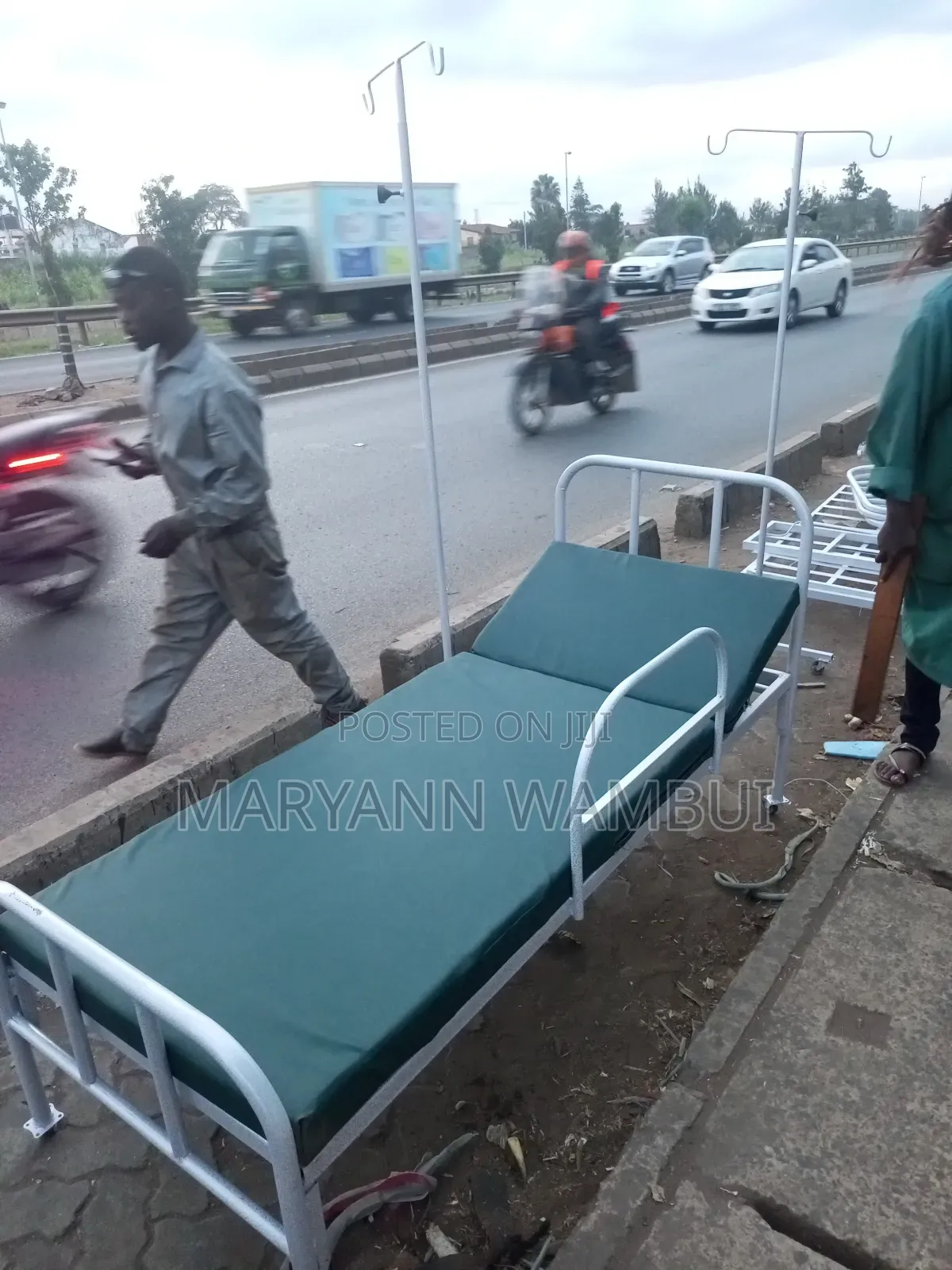 Hospital Bed With Rails