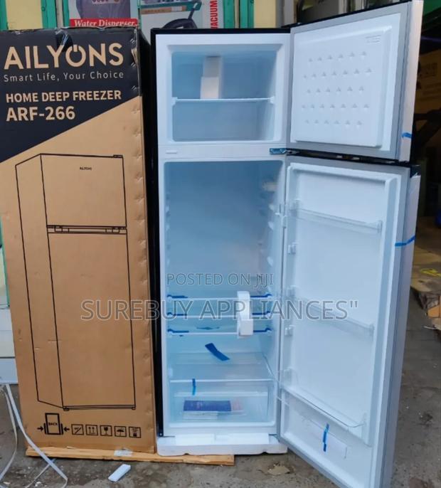 *Ailyons Double Door Fridge 266litres