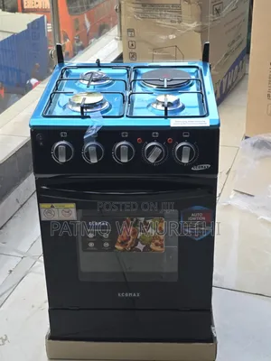 Cooker, Ecomax Standing Cooker 3gas +1e 50×50 Electric Oven