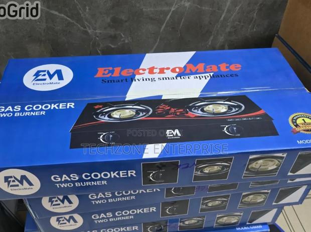 Electromate Glass Double Burner Cooker With Auto Ignition