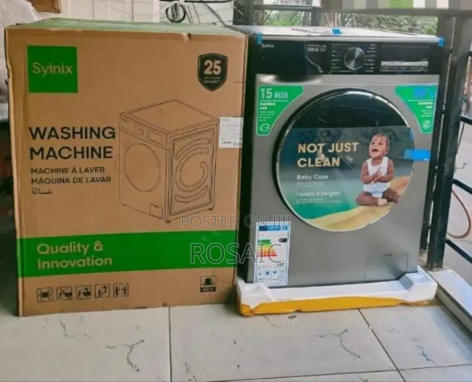 Syinix 12kg Wash and Spin 
Fully Automatic
