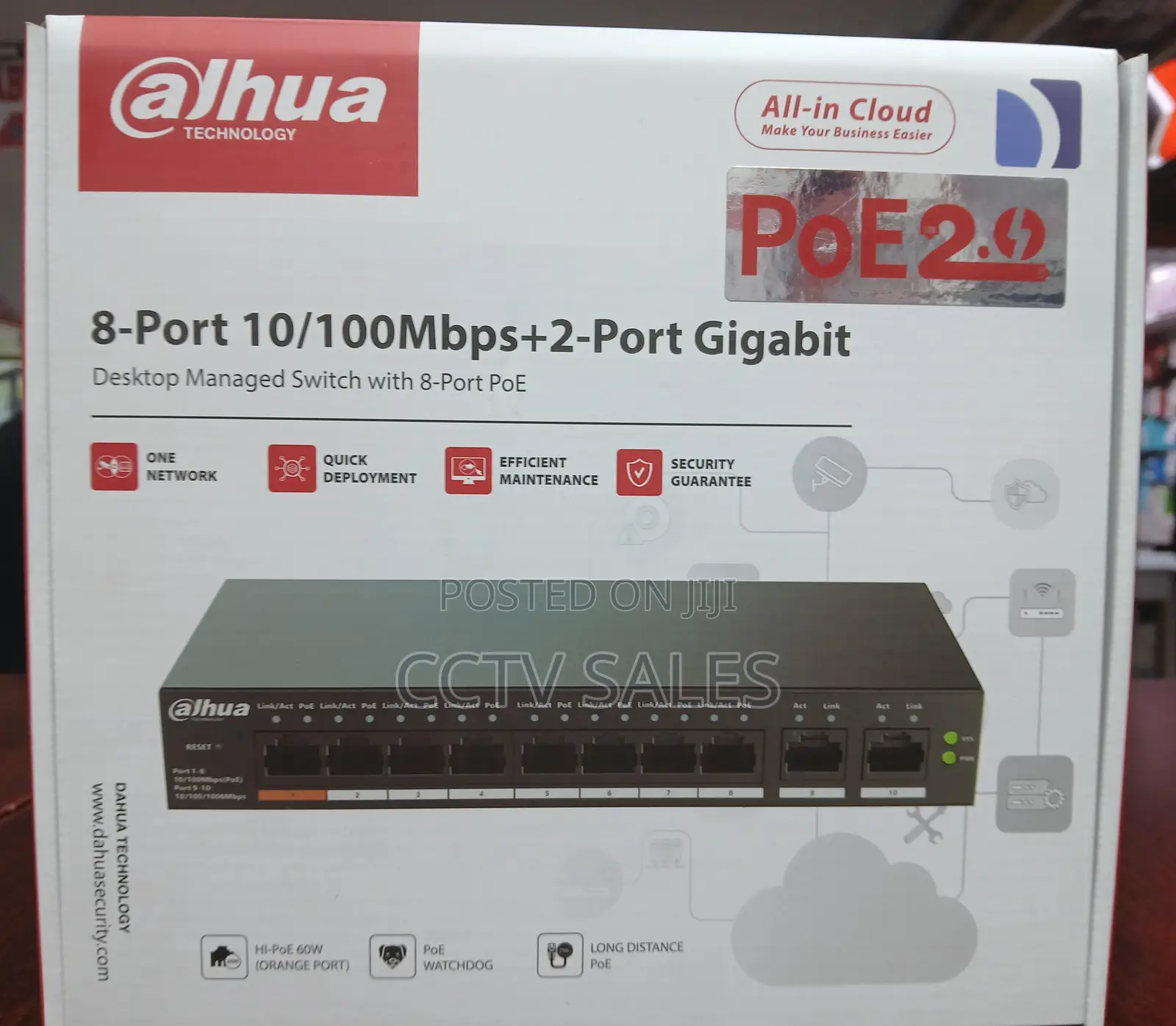 Dh-Cs4010-8et-60 8-Port Poe
