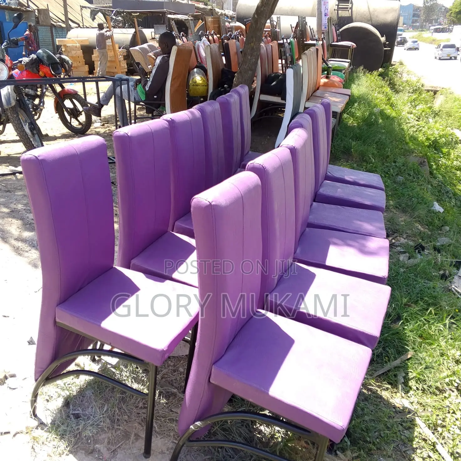 Purple Executive Restaurant Chairs