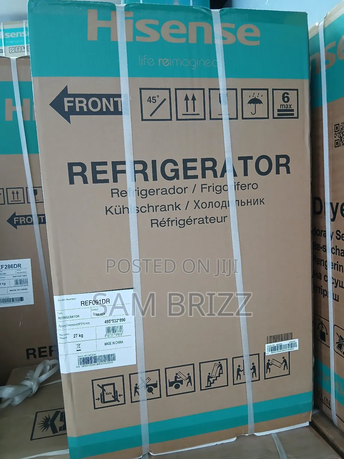 Hisense 91liter Double Door Refrigerator