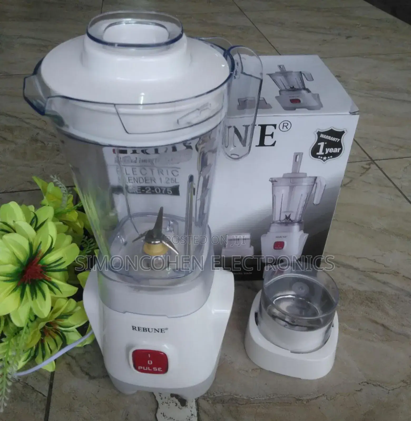 Rebune 2 in 1 Blender 650 Watts 1.25l