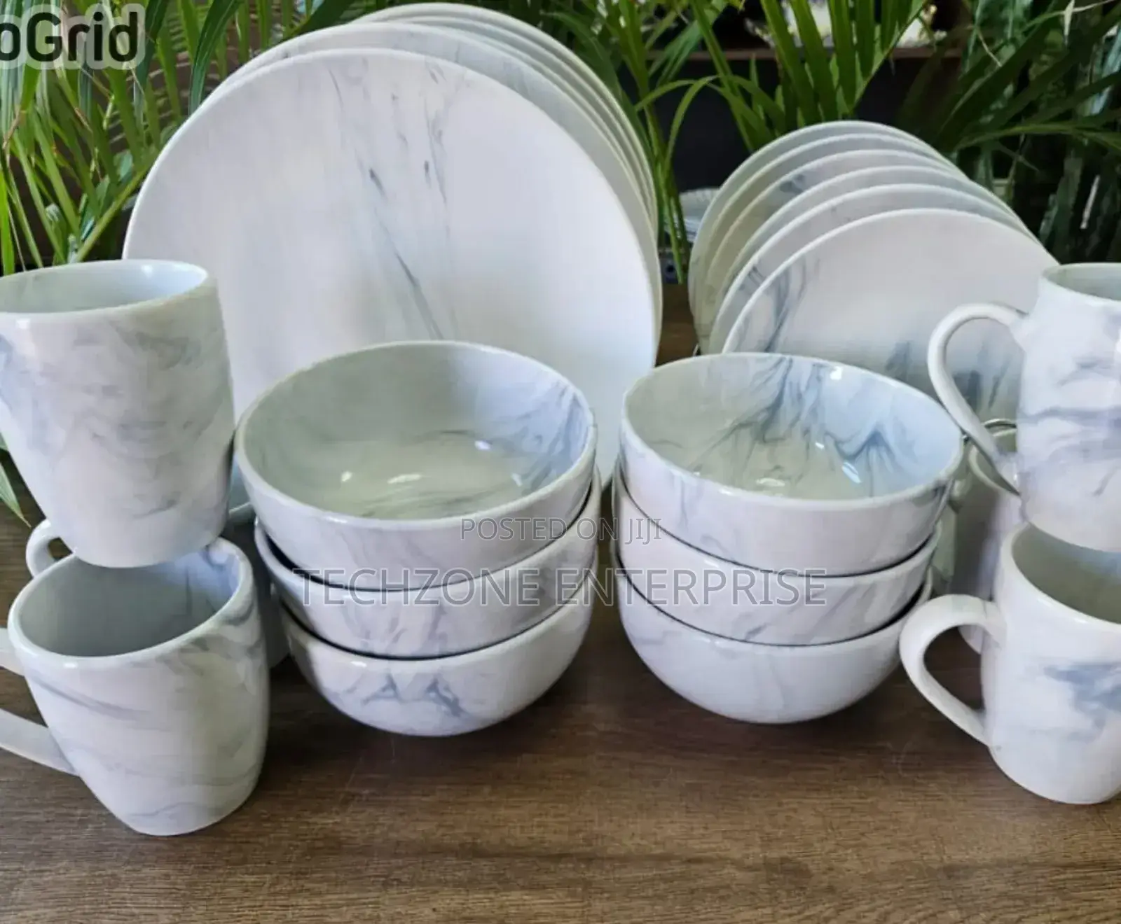 Dinner Set - Colourful 24 PCS Ceramic Dinner Set ;