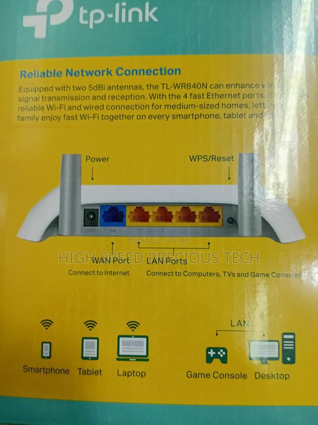 Tplink 840n 300mbps Router - thumbnail 3
