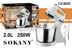 Sokany 250w Hand Mixer With Bowl