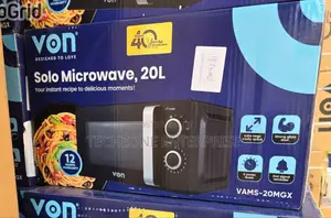 Von (Vams-20mgx) 20l Solo Mechanical Microwave Oven ;