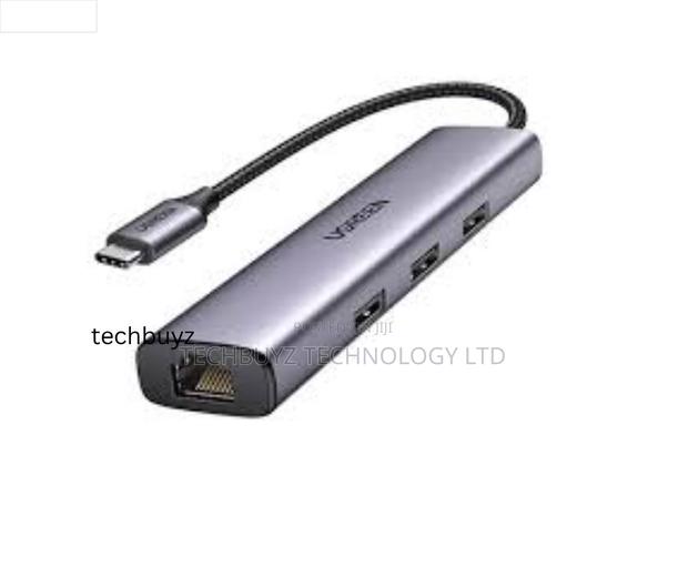 Ugreen Usb-C to Rj45 Ethernet + Usb-a 3.0 (3 Ports)Adapter