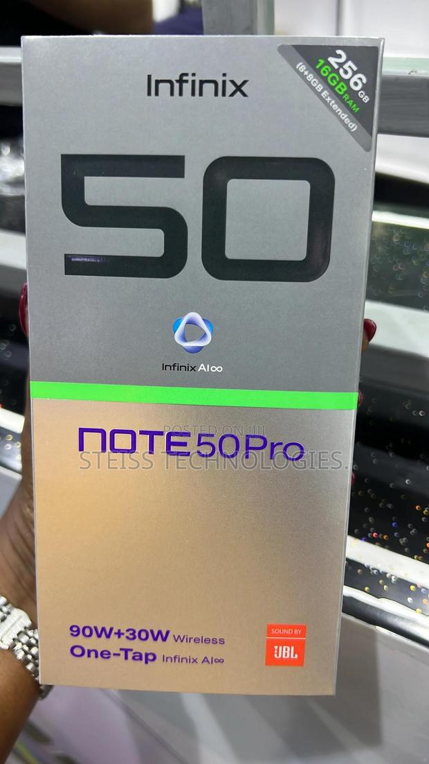 New Infinix Note 50 Pro 256 GB Black - main view
