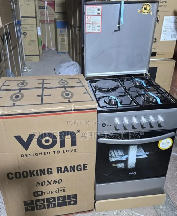 50cm by 50cm Von 3+1 Standing Cooker