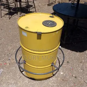 Drum Metallic Yellow Table