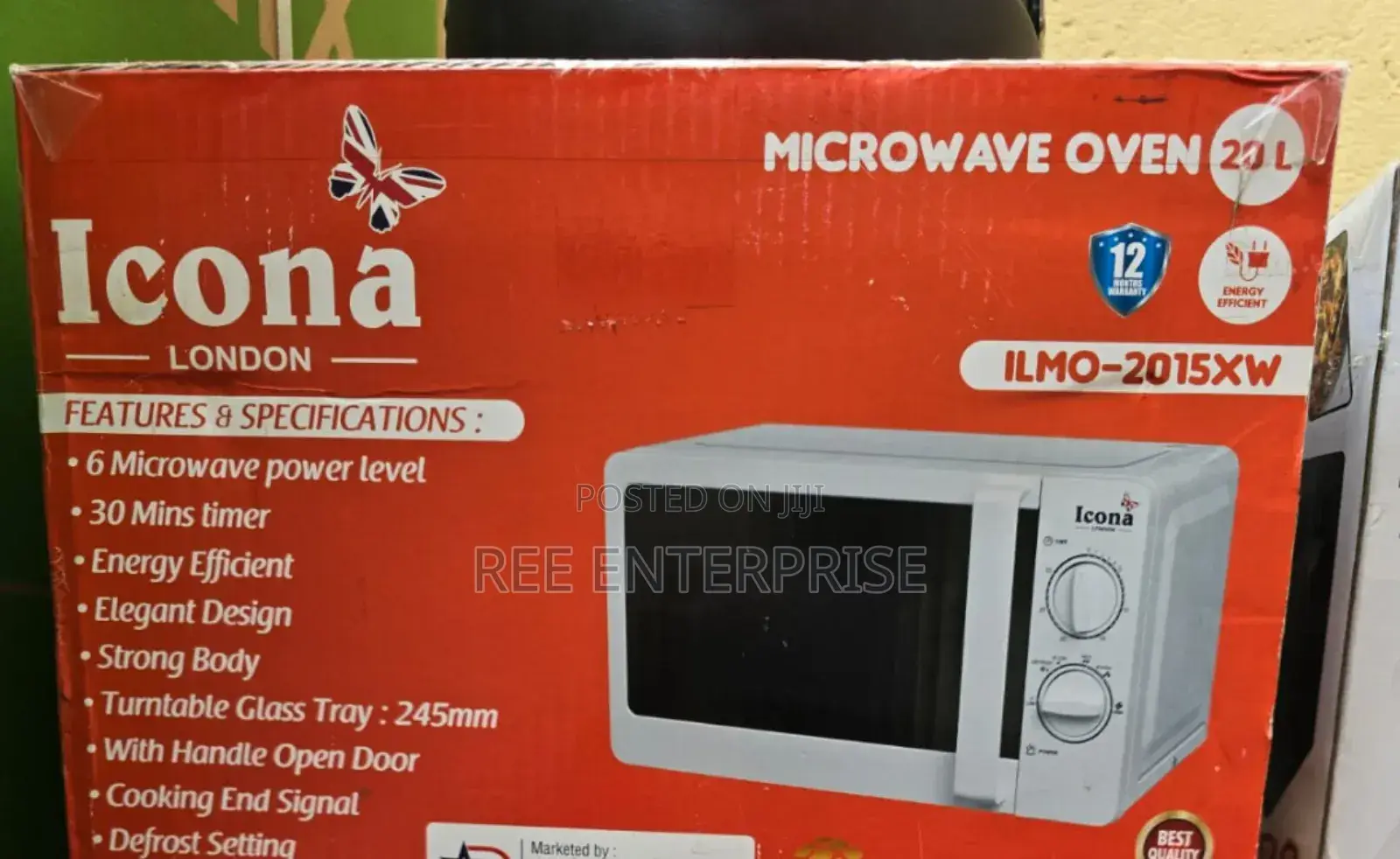 Brand New 20 Litres Icona Manual Microwave