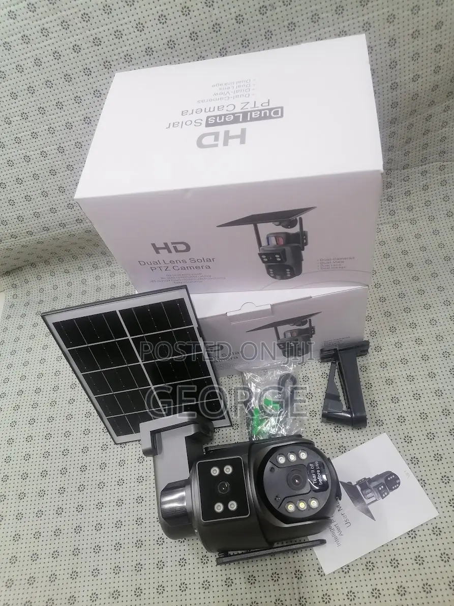 4g Solar Simcard PTZ Camera in Dual Lens Ubox 4g Camera