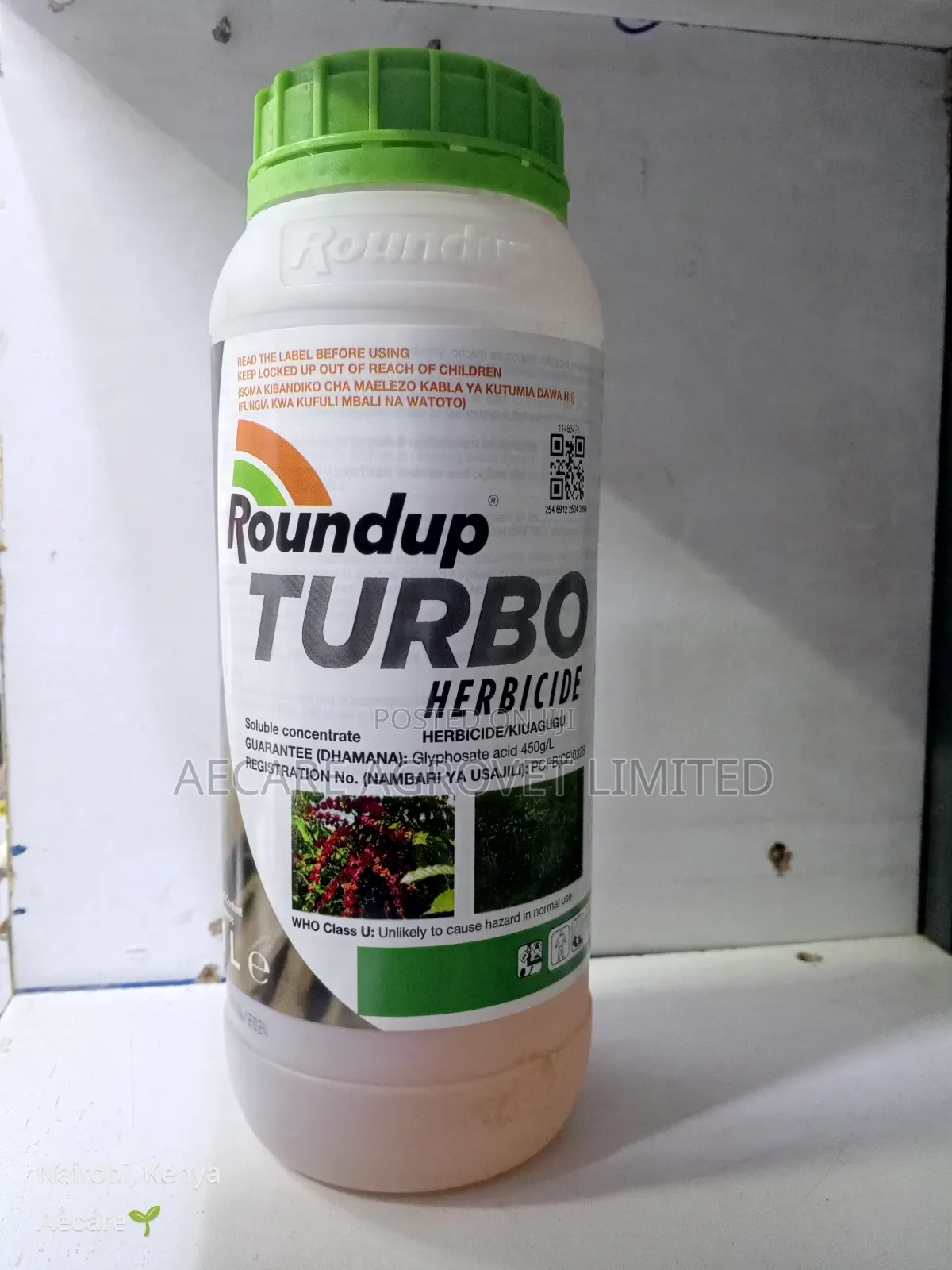 Round Up Turbo 480ec Herbicide 1litre